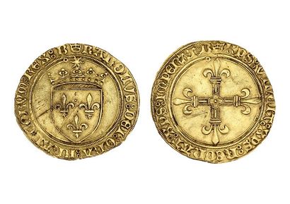 CHARLES VIII (1483-1498)
Gold shield with...