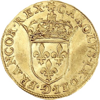 CHARLES IX (1560-1574)
Golden shield with...