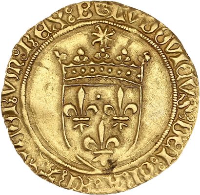 LOUIS XI (1461-1483)
Gold shield with sun....