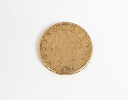 ETATS-UNIS
20 dollars gold coin, 1889.
Weight...