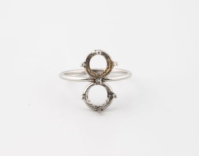 You and Me ring mount in platinum (850)....
