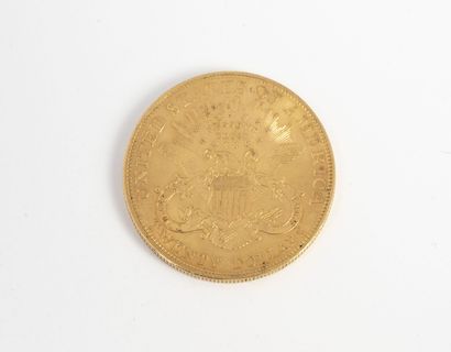 ETATS-UNIS
20 dollars gold coin, 1904.
Weight...