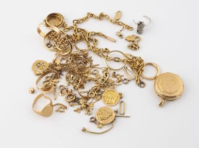 Lot of gold debris (750).
Weight : 92 g.