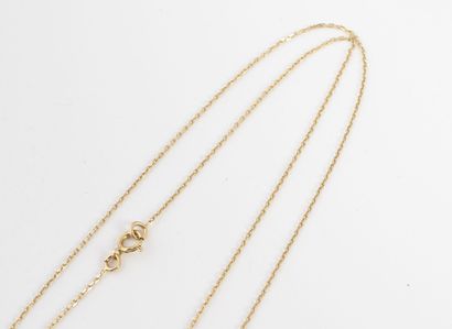 Necklace in yellow gold (750).
L. 45 cm -...