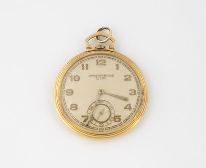 Chronomètre LIP
Pocket watch in yellow gold...