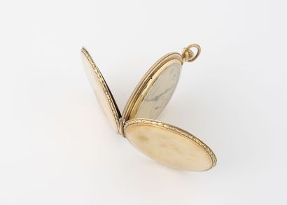 ZENTRA
Fine yellow gold pocket watch (585).
Plain...