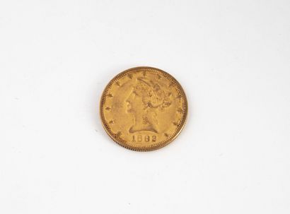 ETATS UNIS
A 10 dollar gold Liberty coin.
1882,...