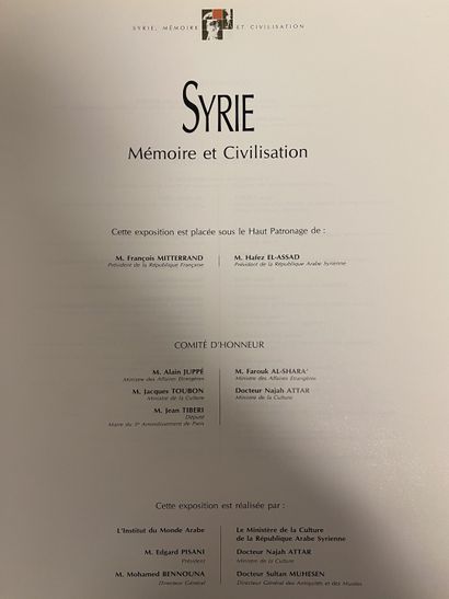 Institut du monde arabe
Syria. Memory and...