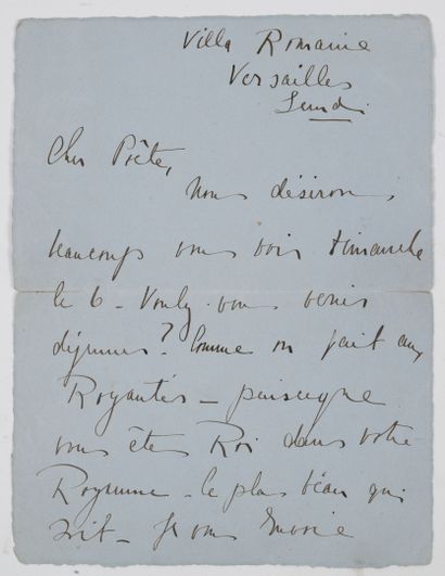 JOYCE, James 
Lettre autographe signée.
1...