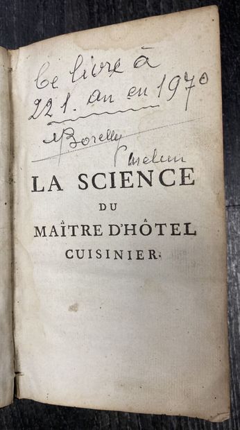 La Science du Maître d'Hôtel cuisinier, avec...