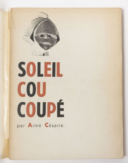 CESAIRE (Aimé)
Sun cut. 
Paris, K, 1948,...