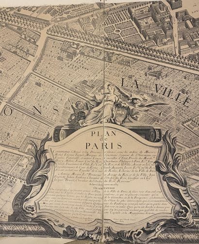 D'après TURGOT
Map of Paris called 