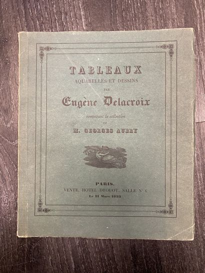 Tableaux des aquarelles et dessins par Eugène...