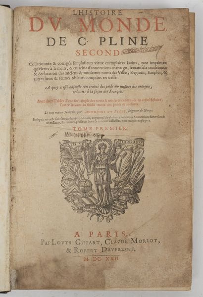 The history of the world of Pliny the Elder.
Paris,...