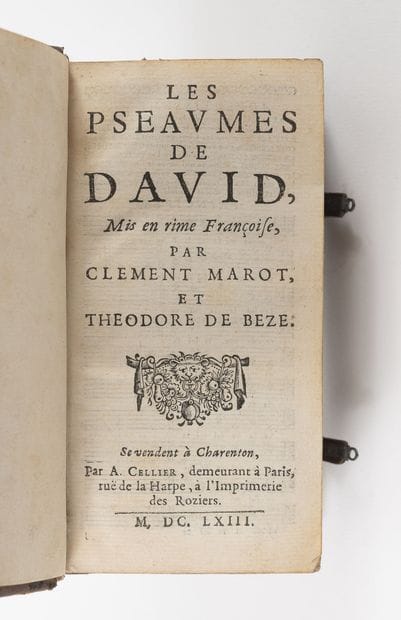MAROT (Clément) & BEZE
The psalms of David....