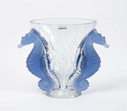 LALIQUE France
Vase Poseidon.
Proof in blown...