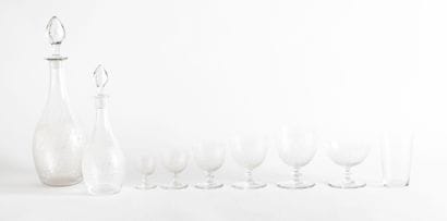 BACCARAT
Part of service of glasses.
In crystal,...