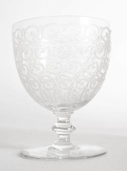 BACCARAT
Part of service of glasses.
In crystal,...