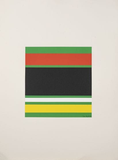Jean LEGROS (1917-1981)
Untitled, 1973.
Stencil...