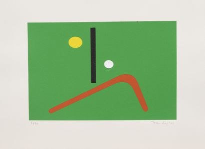 Jean LEGROS (1917-1981)
Untitled, circa 1975.
Stencil...