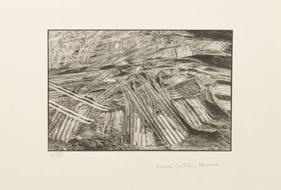 Henri CARTIER-BRESSON (1908-2004)
Tire tracks.
Pigment...