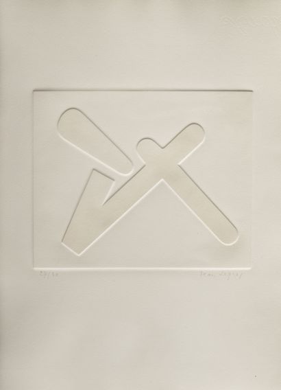 Jean LEGROS (1917-1981)
Untitled, relief.
Print...