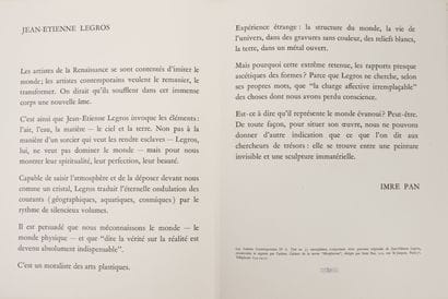 LEGROS, Jean
Jean-Etienne Legros.
Three original...