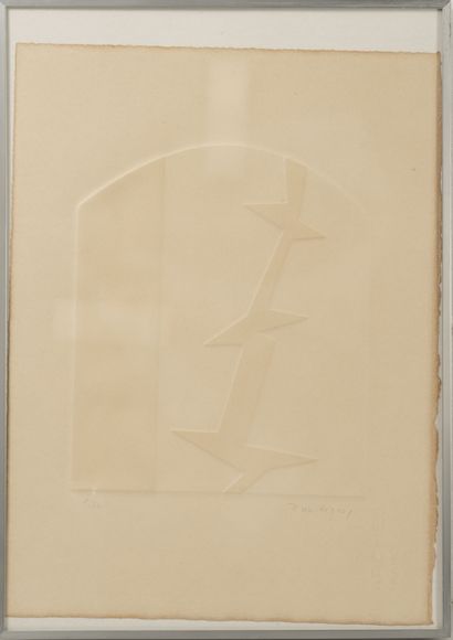 Jean LEGROS (1917-1981)
Untitled, relief.
Print...