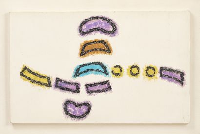 Jean LEGROS (1917-1981)
Untitled, circa 1960.
Oil...