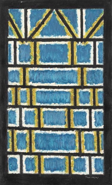 Jean LEGROS (1917-1981)
Untitled, circa 1960.
Oil...