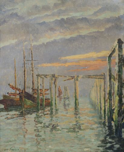 Luc KAISIN (1901-1963)
Sailboats in the Port
Oil...