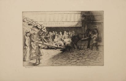 Edgar CHAHINE (1874-1947)
The fallen helmsman,...