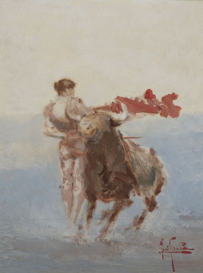 José Garcia de la PENA (1887-1961)
Manolete.
Oil...