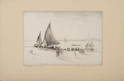 Edgar CHAHINE (1874-1947)
Venice, Canal San...