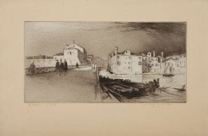 Edgar CHAHINE (1874-1947)
Venice, Canal San...