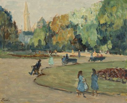 Léonard BORDES (1898-1969)
Public garden...