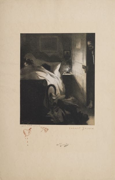 André DEVAMBEZ (1867-1943)
The jealous lover.
Print...
