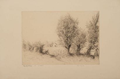 Edgar CHAHINE (1874-1947)
Anglet, cork oak,...