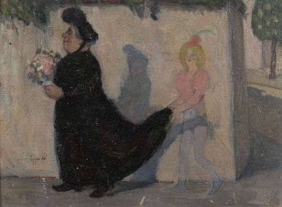 CHAS-LABORDE (1886-1941)
The widow with a...