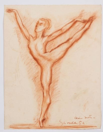 Ecole du XXème siècle
Dancer.
Sanguine on...