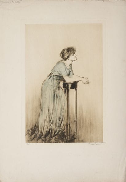 DRIAN (1885-1961)
Woman in prayer.
Drypoint...