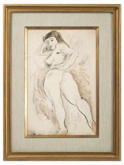 D'après PASCIN
Reclining nude. 
Reproduction...
