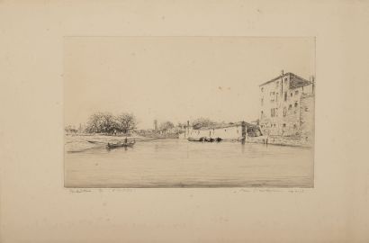 Edgar CHAHINE (1874-1947)
Venice, Riva san...