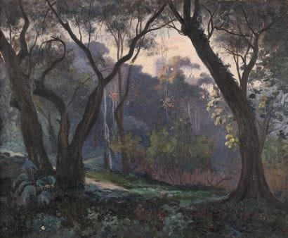 Gustave LEMAITRE (1862-1920)
Garden of Algiers....