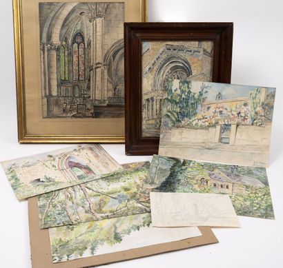 M. ANGIBEAUD (XXème siècle)
Landscape and...