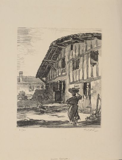 Georges GOBO (1876-1958)
Basque peasant,...