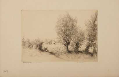 Edgar CHAHINE (1874-1947)
The willows at...