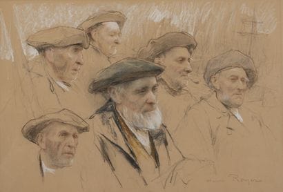 Henri-Paul ROYER (1869-1938)
Studies of characters.
Graphite,...