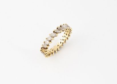 American wedding band in yellow gold (750)...