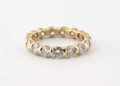 American wedding band in yellow gold (750)...